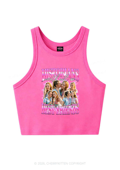 Custom Best Friends Photos Pride Y2K Crop Tank Top Cherrykitten