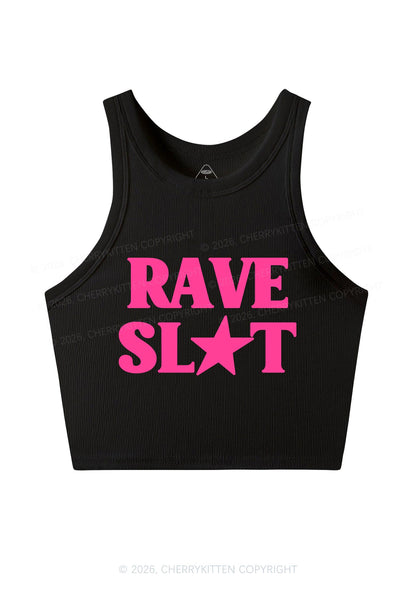 Rave Slxt Y2K Crop Tank Top Cherrykitten