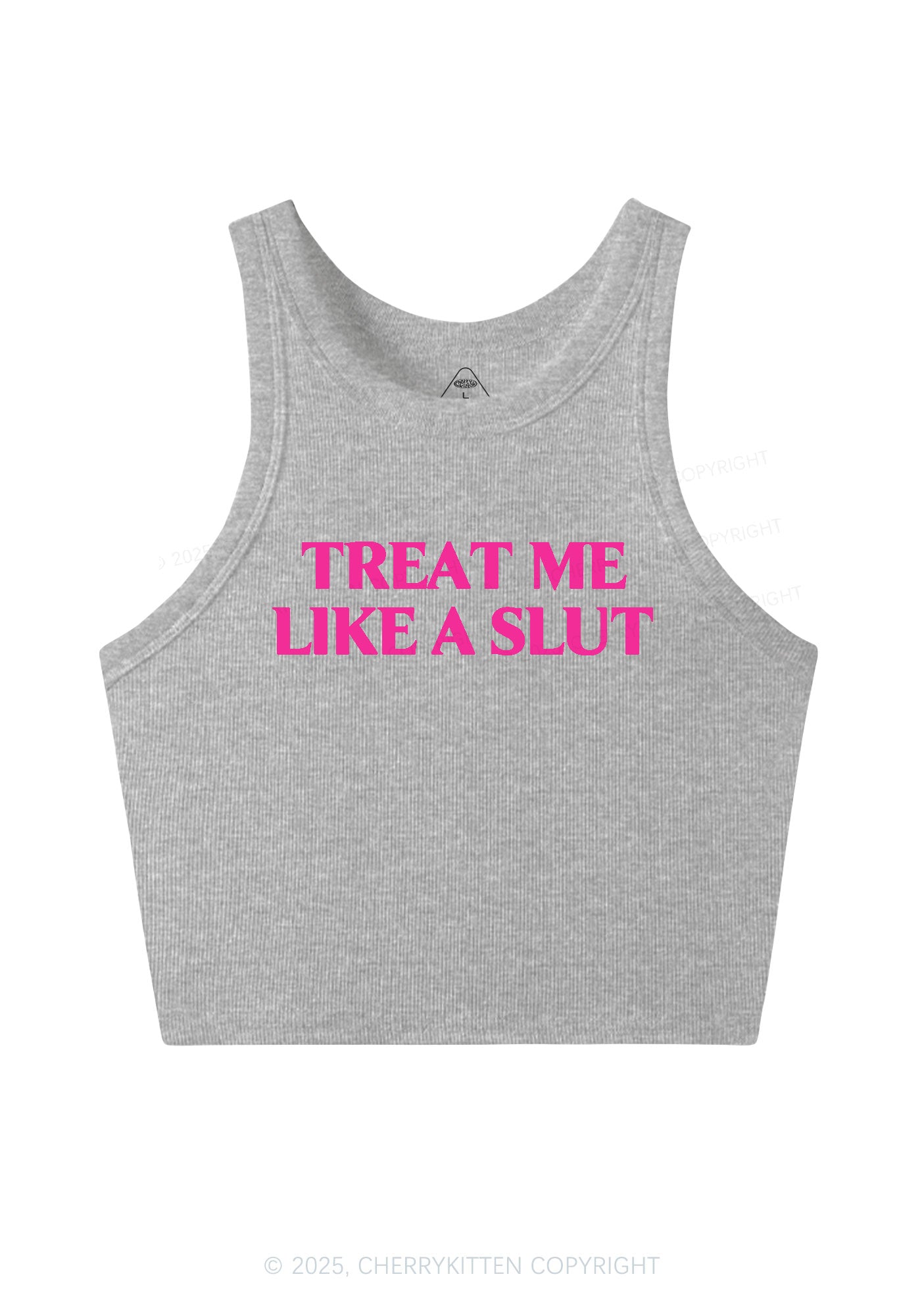 Treat Me Like A Slxt Y2K Crop Tank Top Cherrykitten