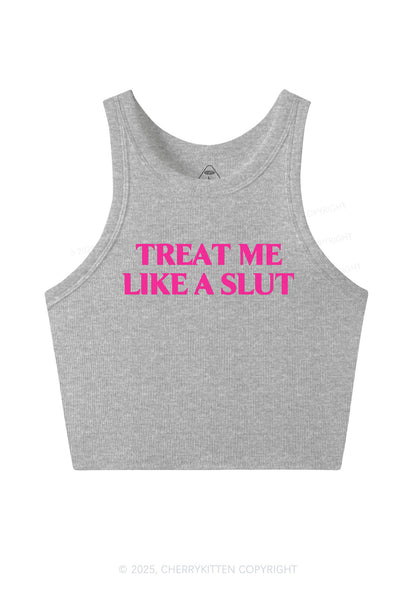 Treat Me Like A Slxt Y2K Crop Tank Top Cherrykitten
