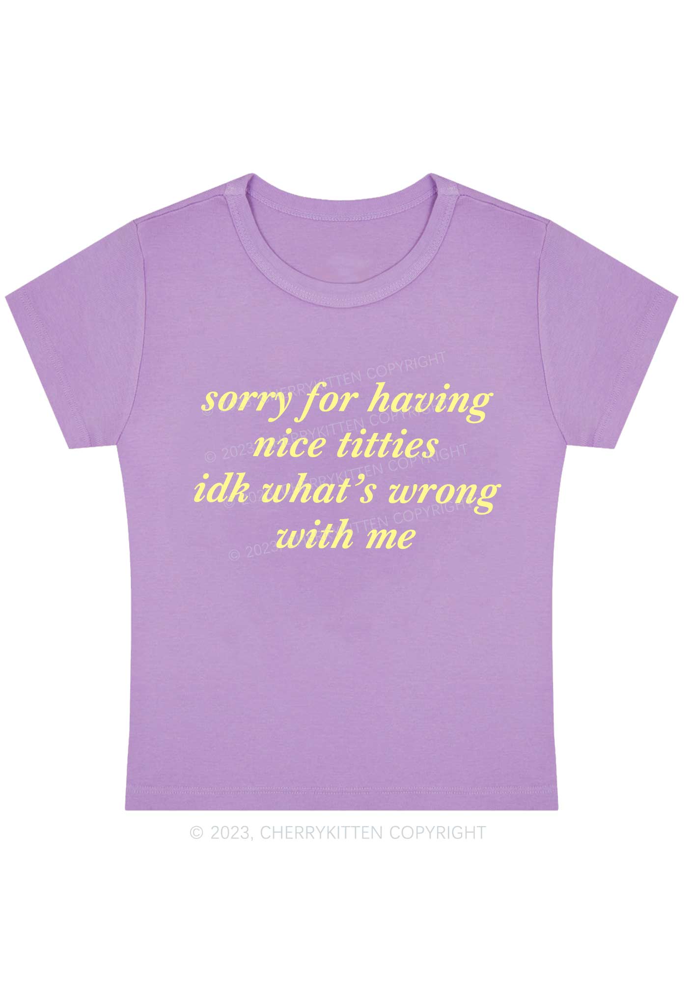 Curvy Idk What's Wrong With Me Y2K Baby Tee Cherrykitten