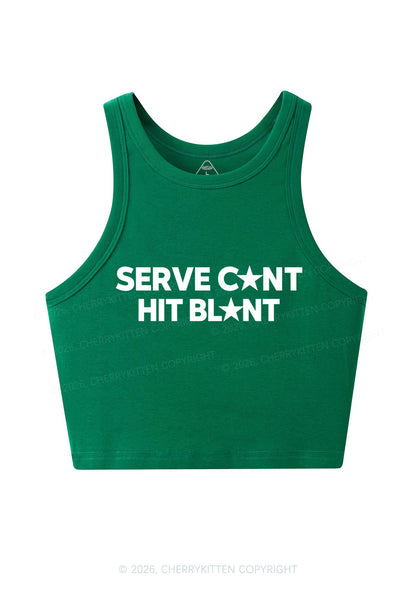 Serve Cxxt Hit Blunt Y2K Crop Tank Top Cherrykitten