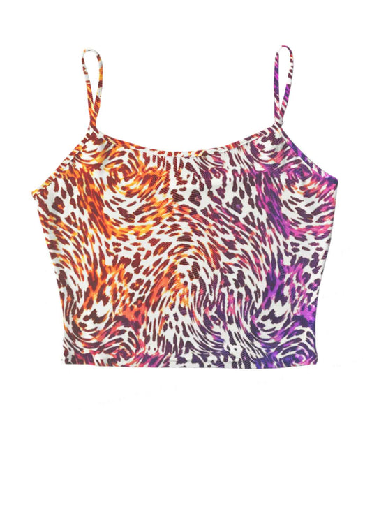 Lesbian Leopard Pride Y2K Mesh Cami Tank Cherrykitten
