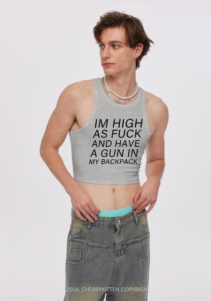Im High Y2K Crop Tank Top Cherrykitten