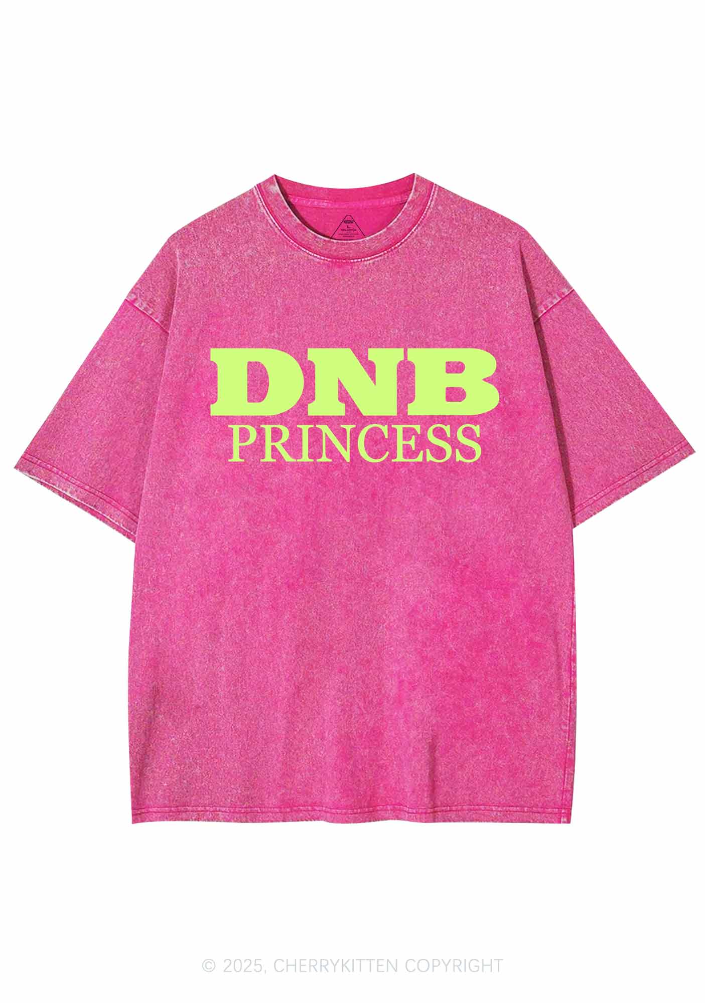 DNB Princess Y2K Shirts Washed Tee Cherrykitten