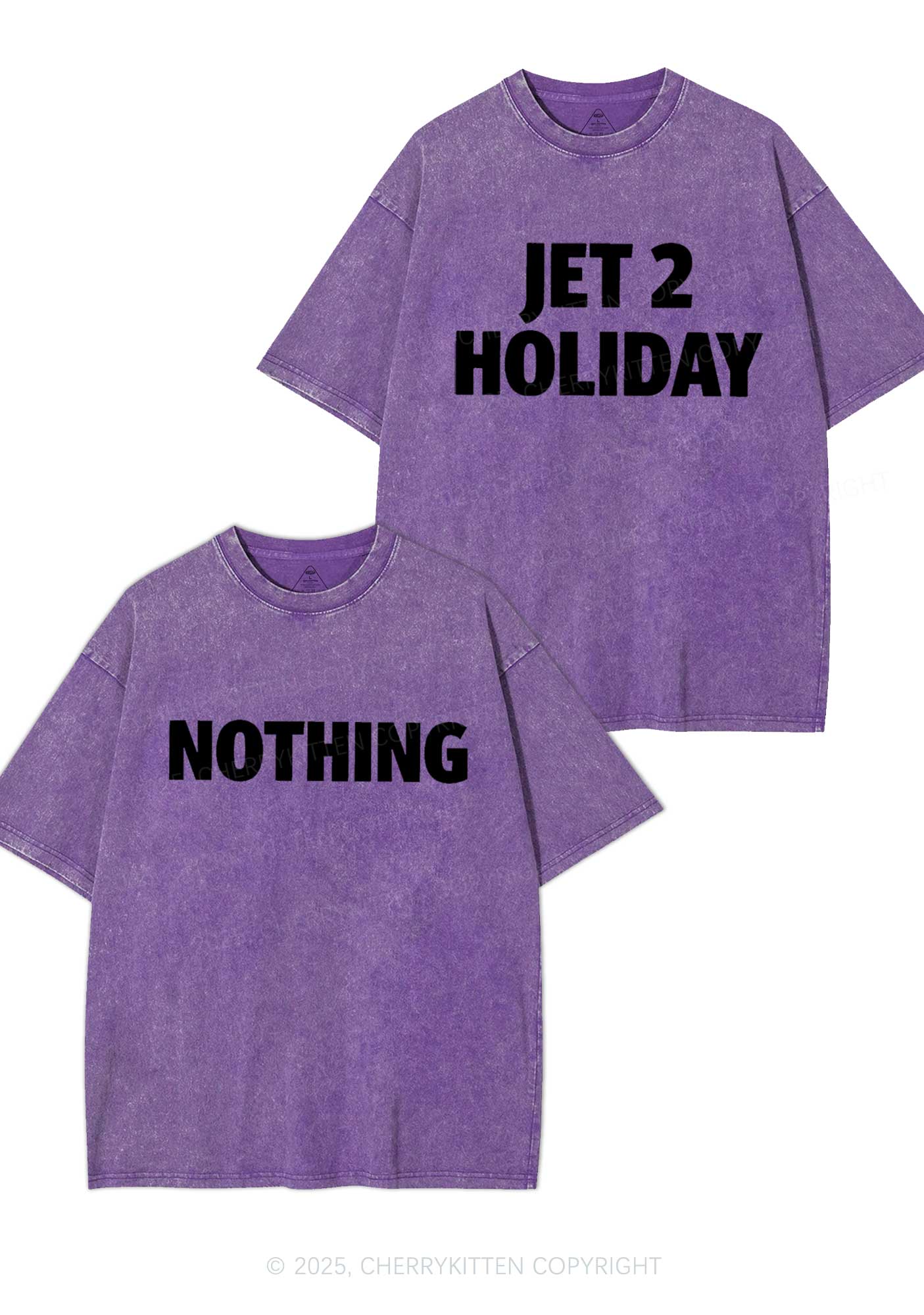 Jet Holiday Nothing Y2K Valentine's Day Washed Tee Cherrykitten