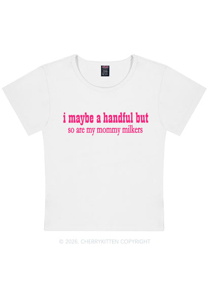 Handful Mommy Milkers Y2K Baby Tee Cherrykitten
