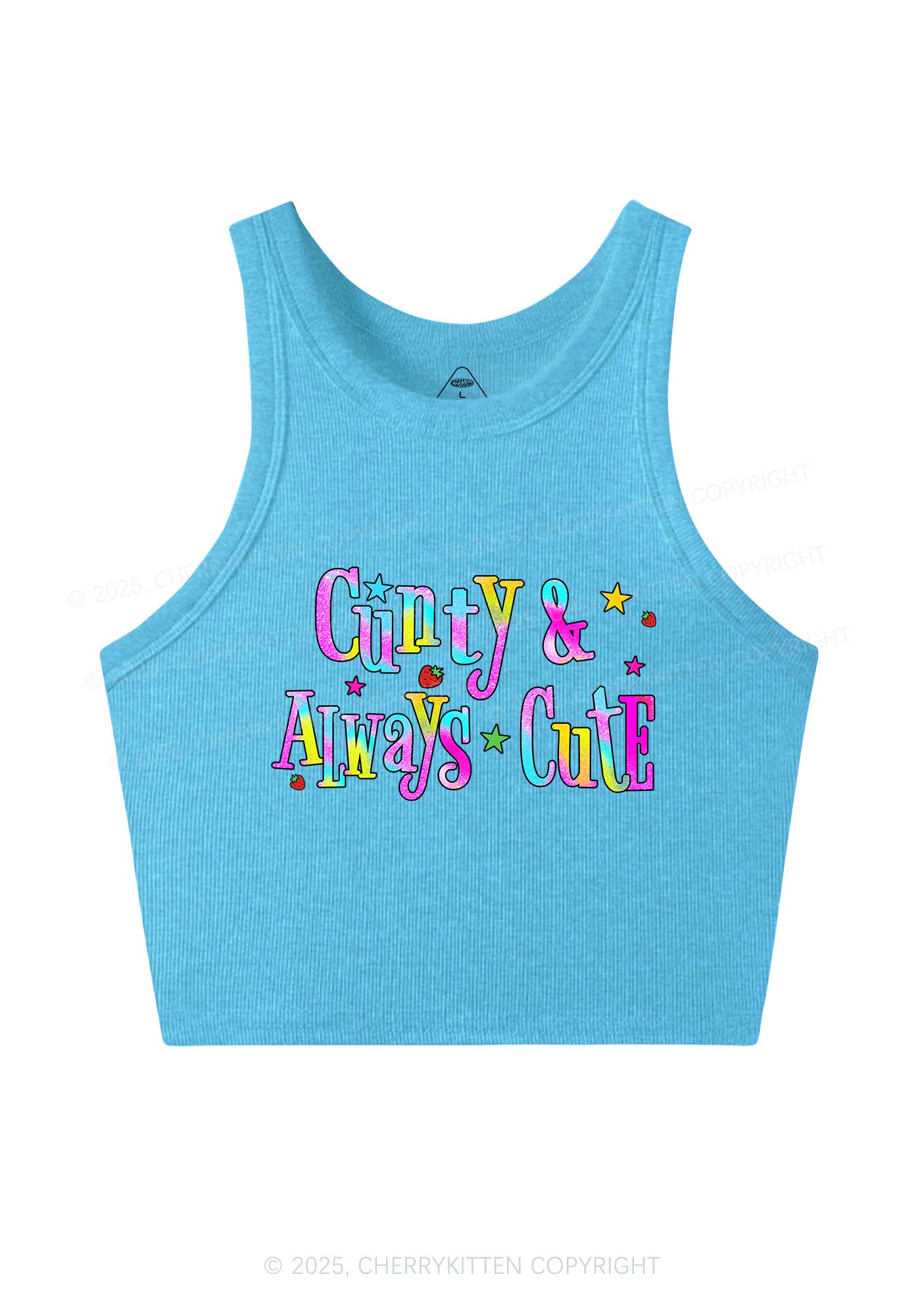 Cxxty Always Cute Y2K Crop Tank Top Cherrykitten