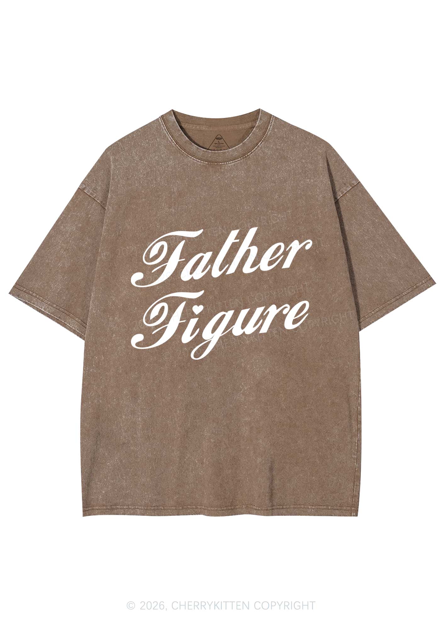 Father Figure Valentine's Day Y2K Shirts Washed Tee Cherrykitten