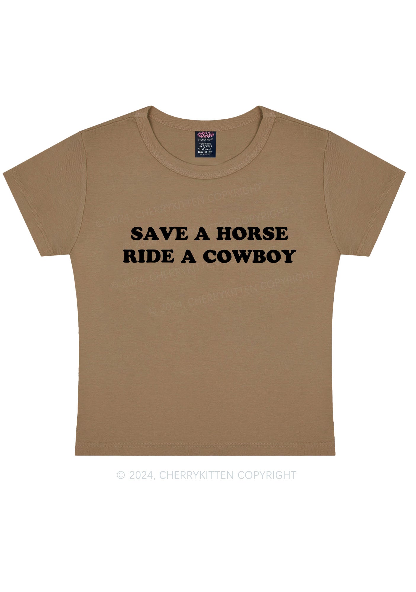 Save A Horse Y2K Baby Tee Cherrykitten