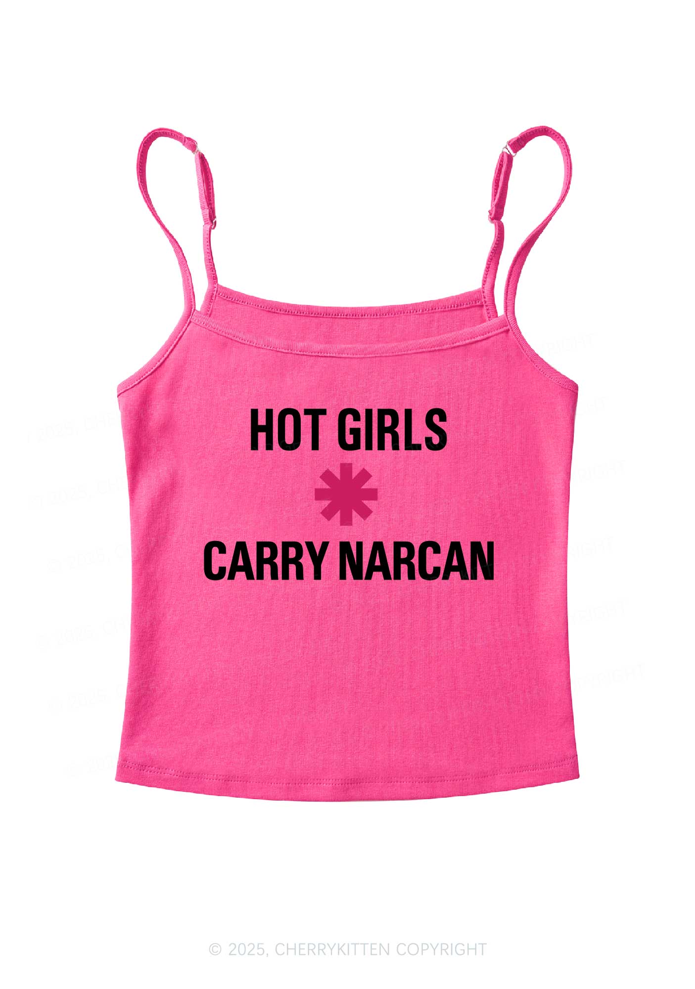 Hot Girls Carry Nxrcan Y2K Spaghetti Strap Cami Cherrykitten