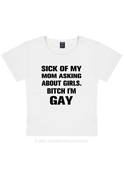 Bxxch Im Gay Pride Y2K Baby Tee Cherrykitten