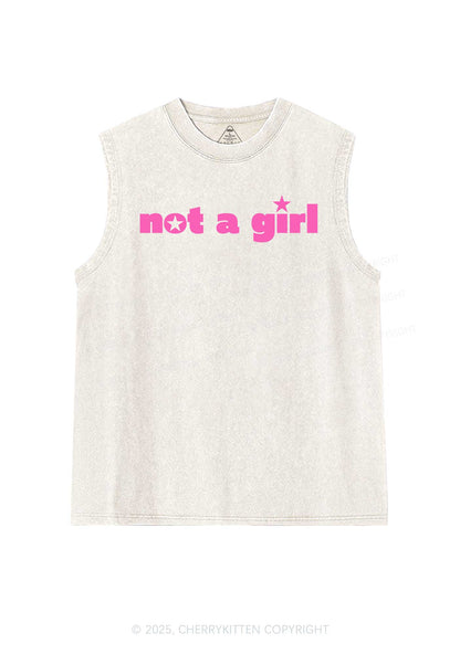 Not A Girl Y2K Washed Muscle Tank Cherrykitten