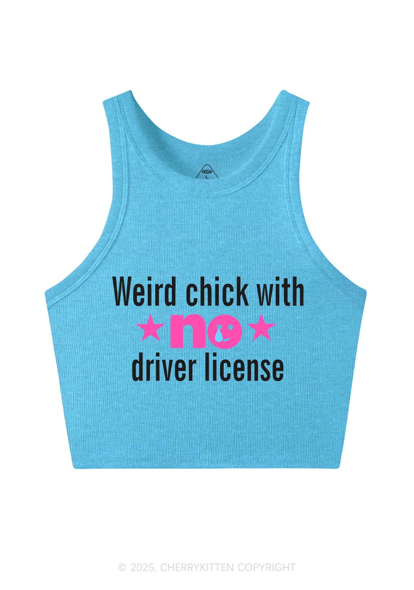 Weird Chick Y2K Crop Tank Top Cherrykitten