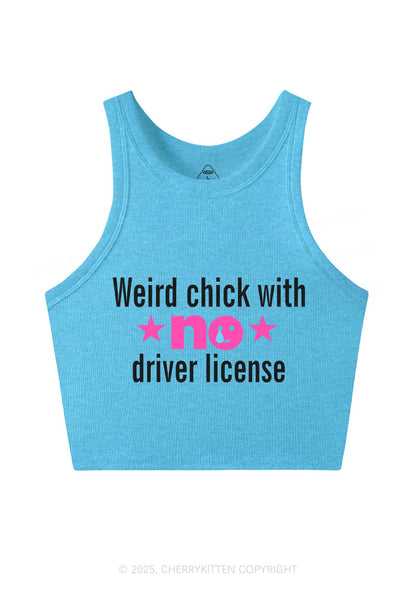Weird Chick Y2K Crop Tank Top Cherrykitten