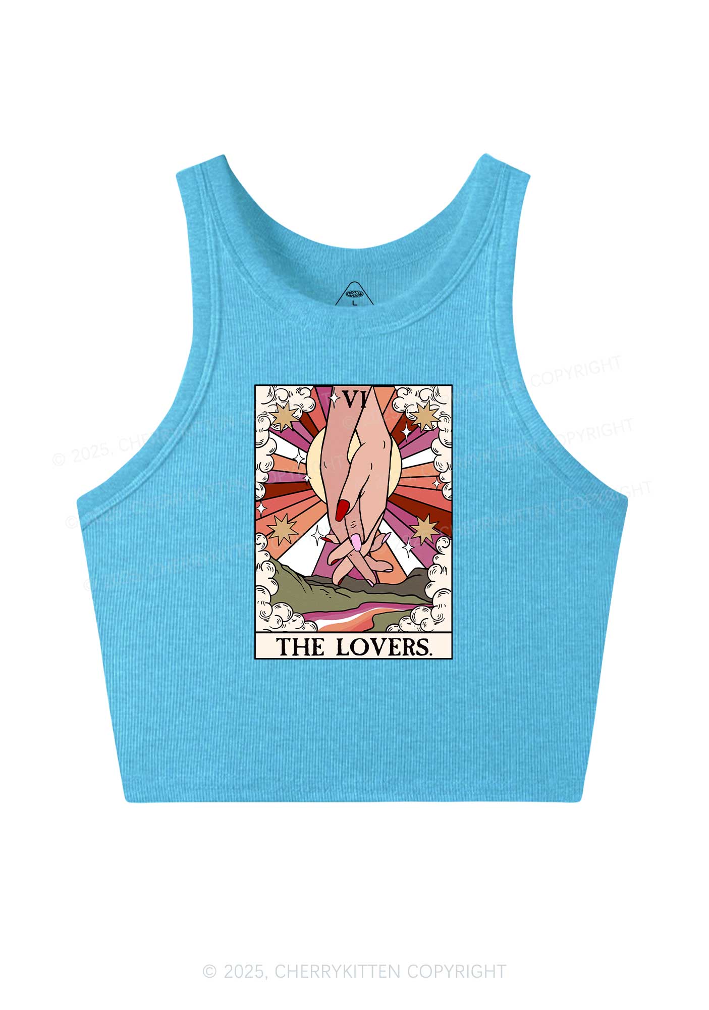 The Lesbian Lovers Y2K Crop Tank Top Cherrykitten