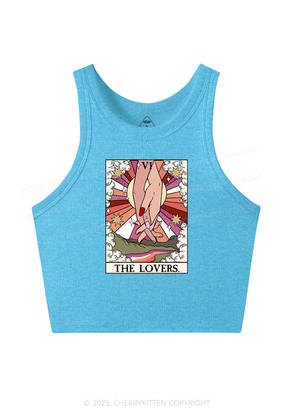 The Lesbian Lovers Y2K Crop Tank Top Cherrykitten
