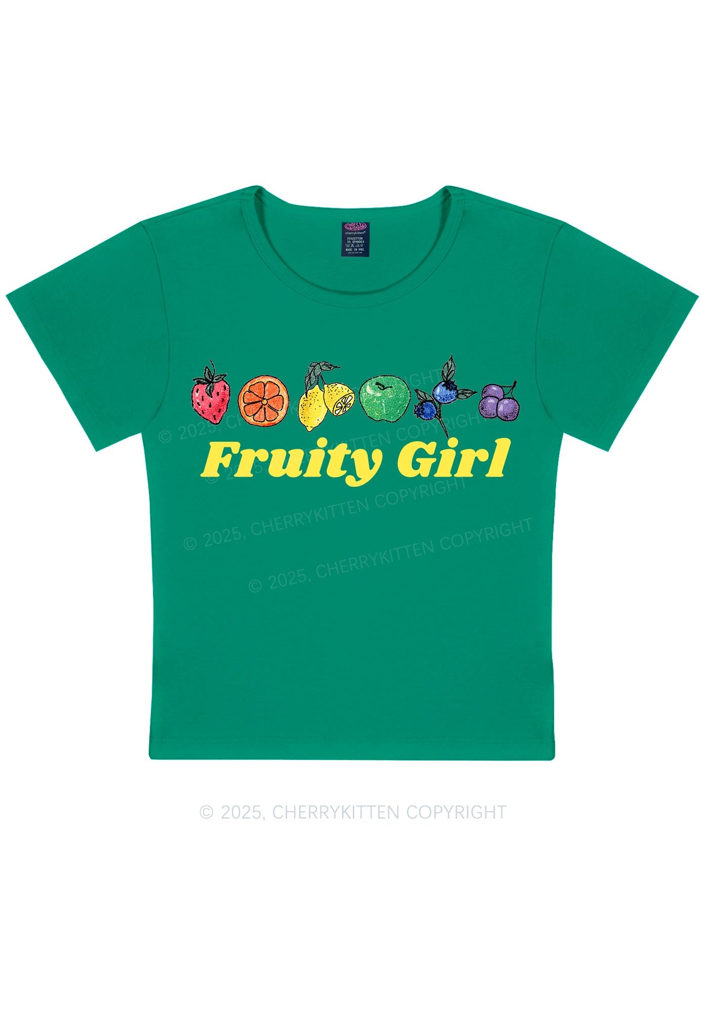 Fruity Girl Y2K Baby Tee Cherrykitten
