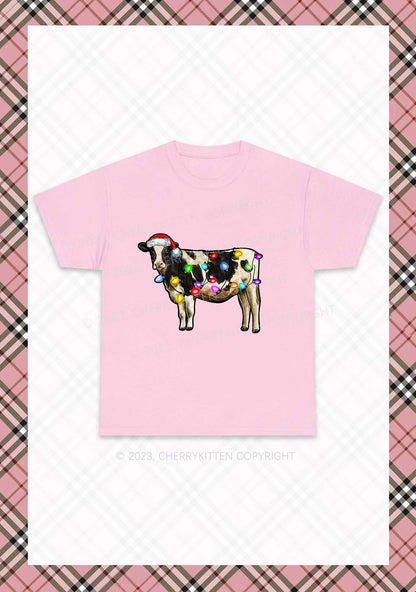 Christmas Cow Chunky Shirt Cherrykitten