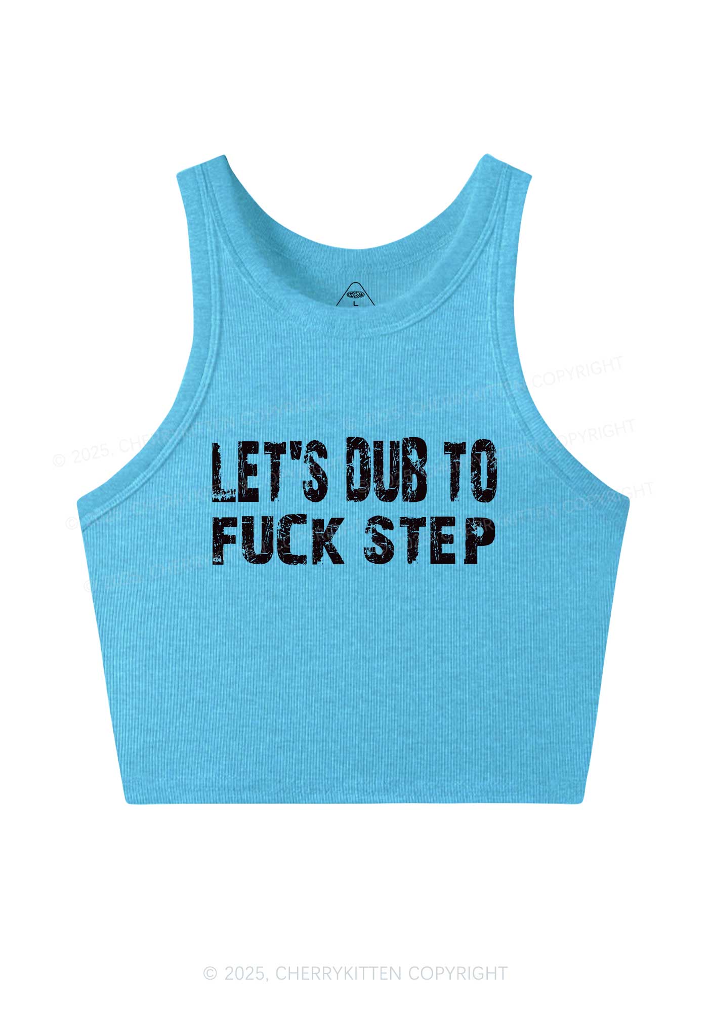 Lets Dub To Step Y2K Crop Tank Top Cherrykitten