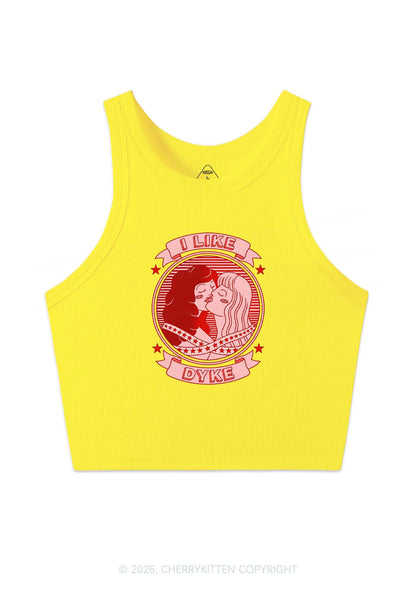 I Like Dyke Pride Y2K Crop Tank Top Cherrykitten
