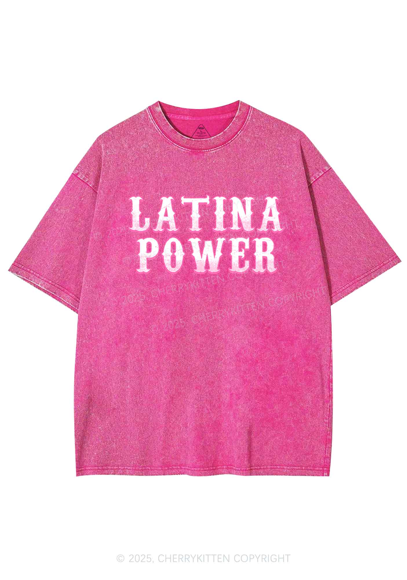 Latina Power Y2K Washed Tee Cherrykitten