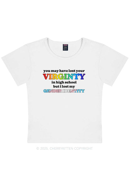 I Lost My Gender Identity Pride Y2K Baby Tee Cherrykitten