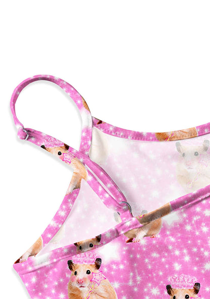 Rat Princess Y2K Print Slip Dress Cherrykitten