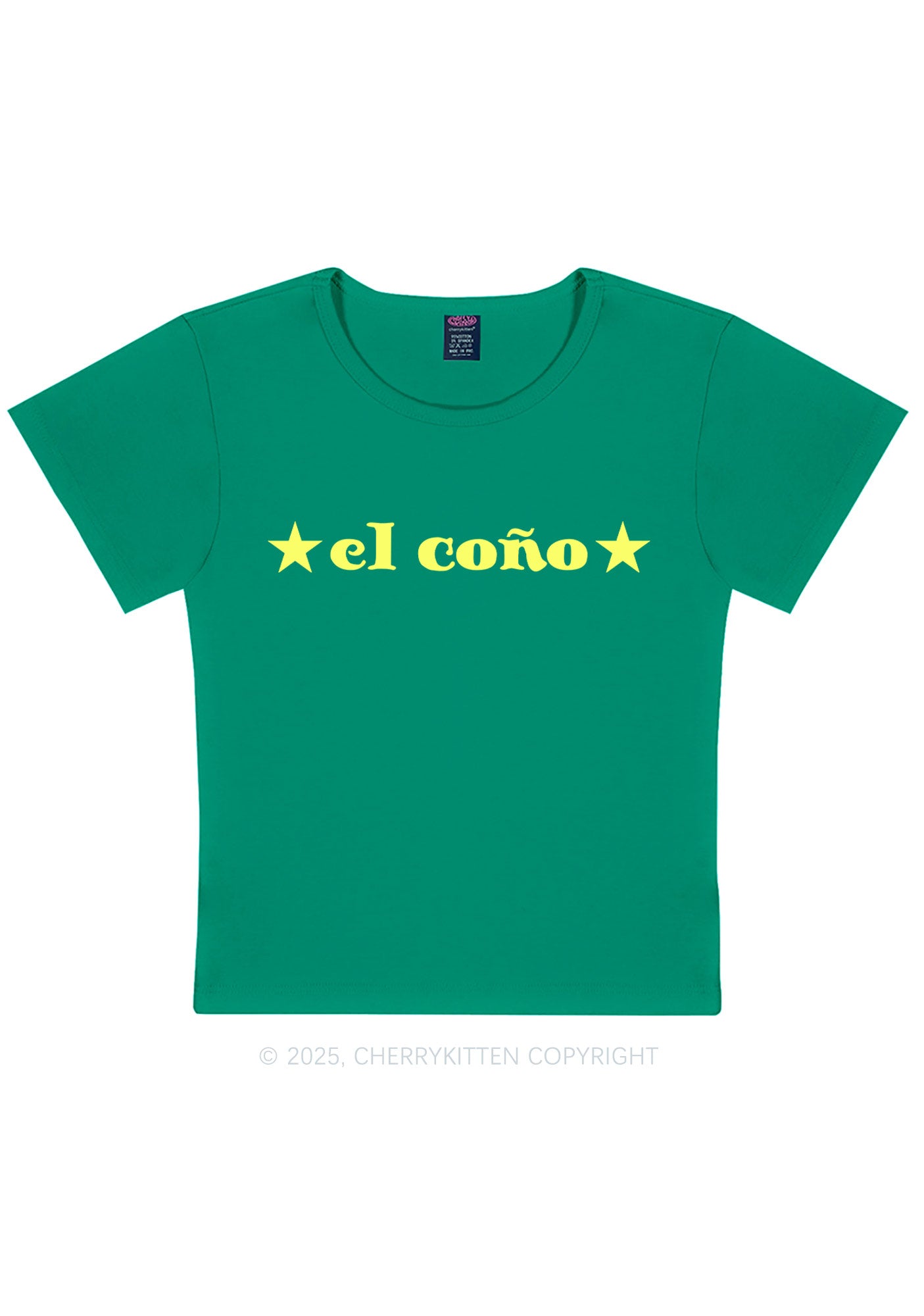 El Cono Y2K Baby Tee Cherrykitten