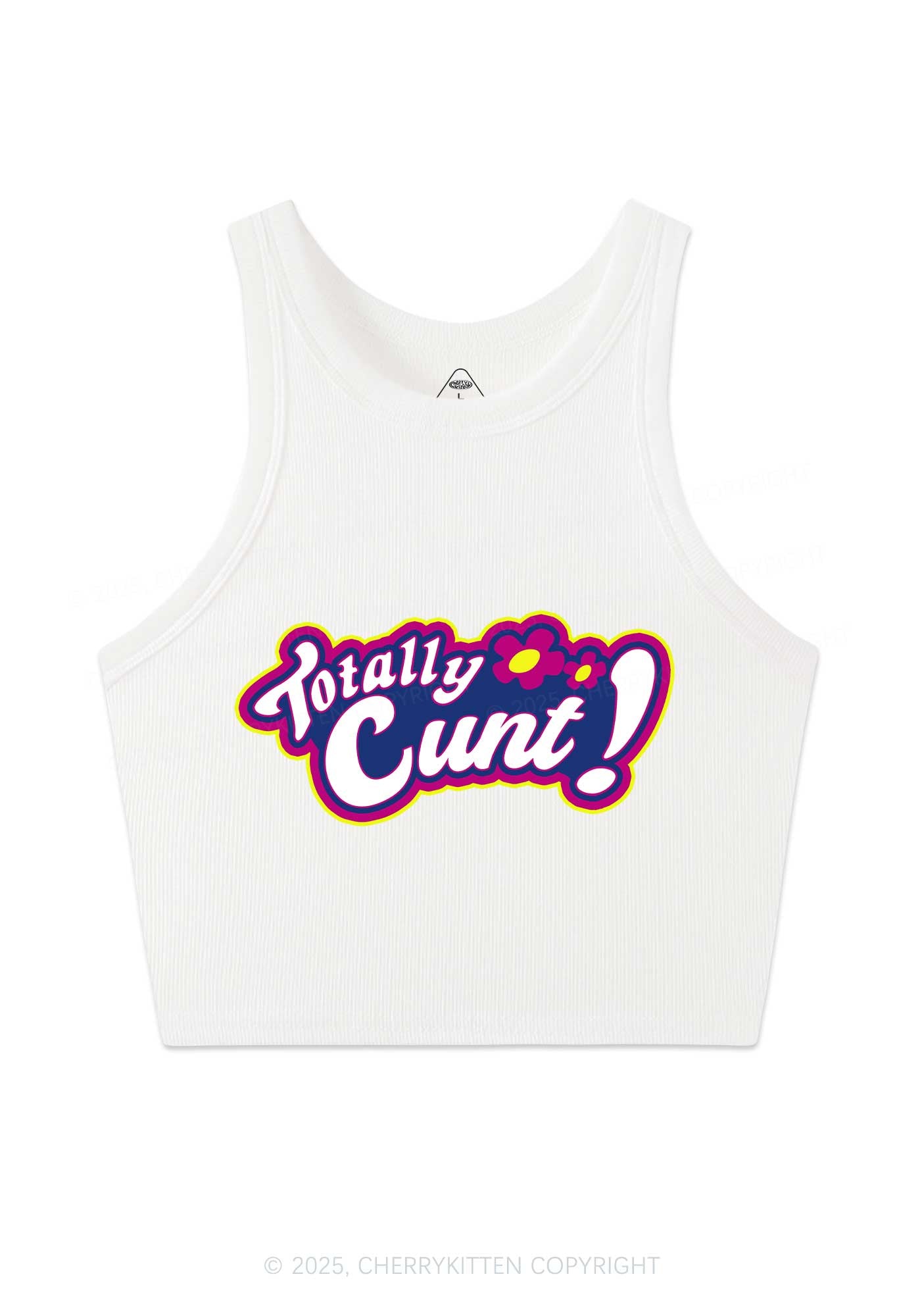 Totally Cxxt Y2K Crop Tank Top Cherrykitten