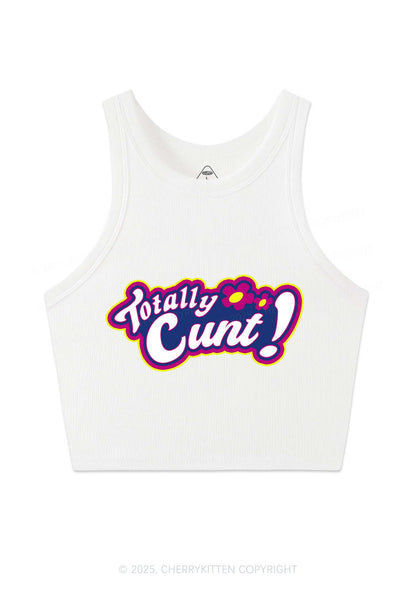 Totally Cxxt Y2K Crop Tank Top Cherrykitten