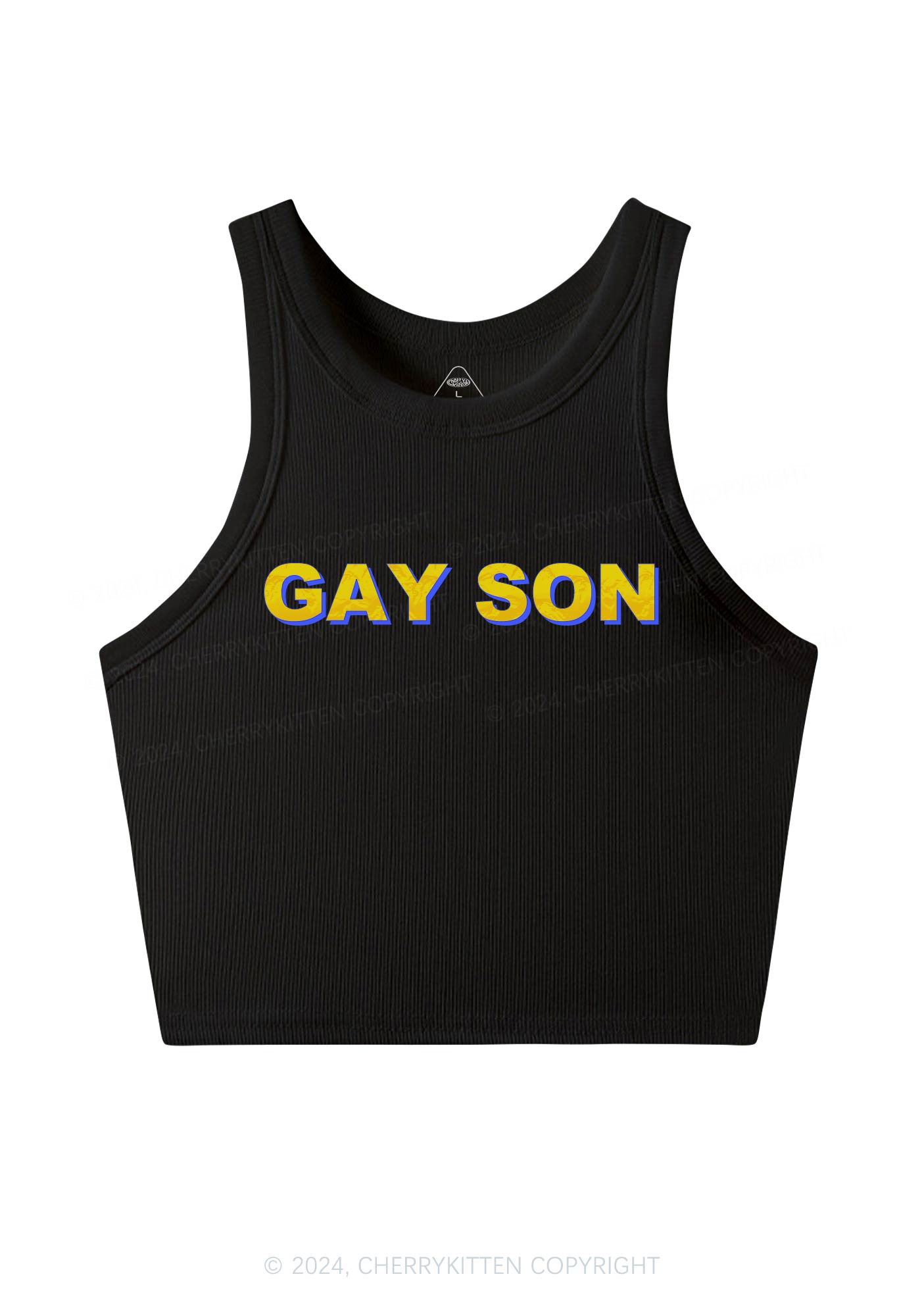Gay Son Y2K Crop Tank Top Cherrykitten