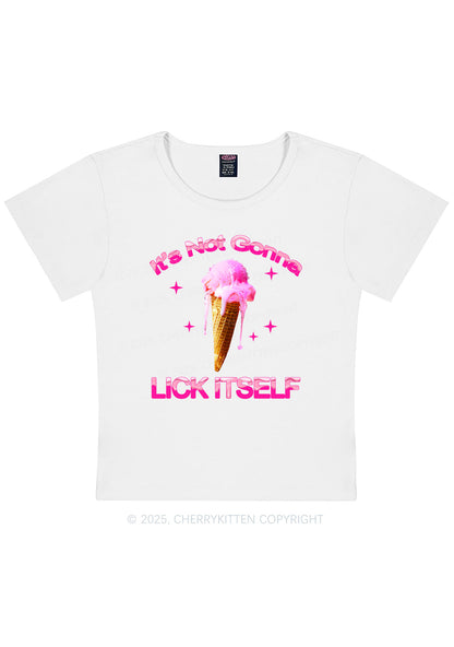 Ice Cream Lick Itself Y2K Baby Tee Cherrykitten