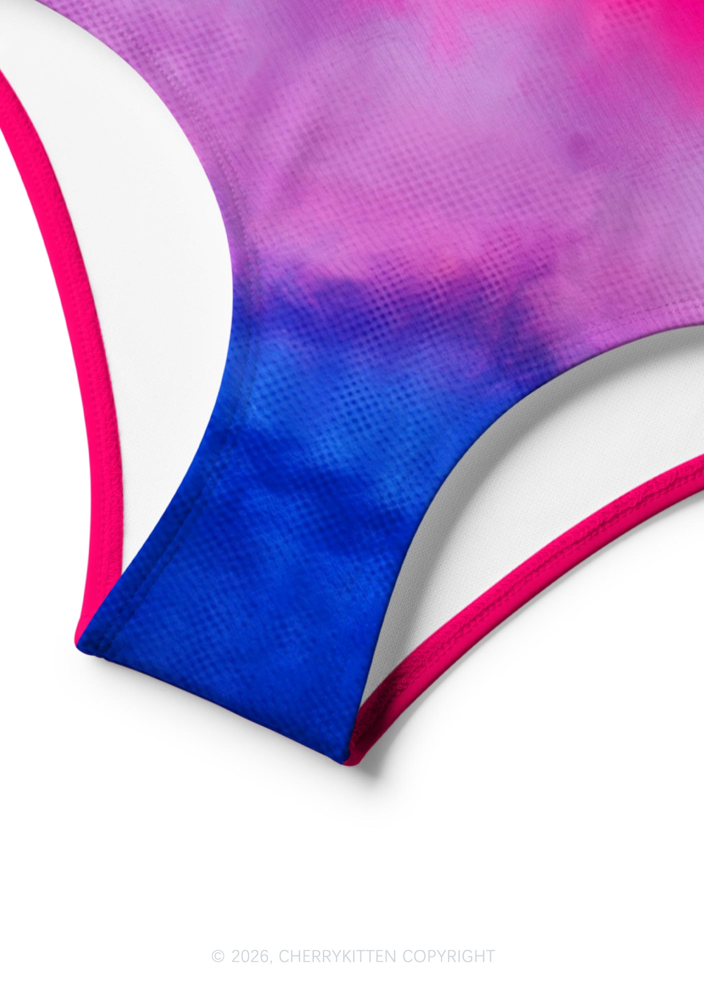 Bisexual Flag Pride Y2K Print Bikini Set Cherrykitten