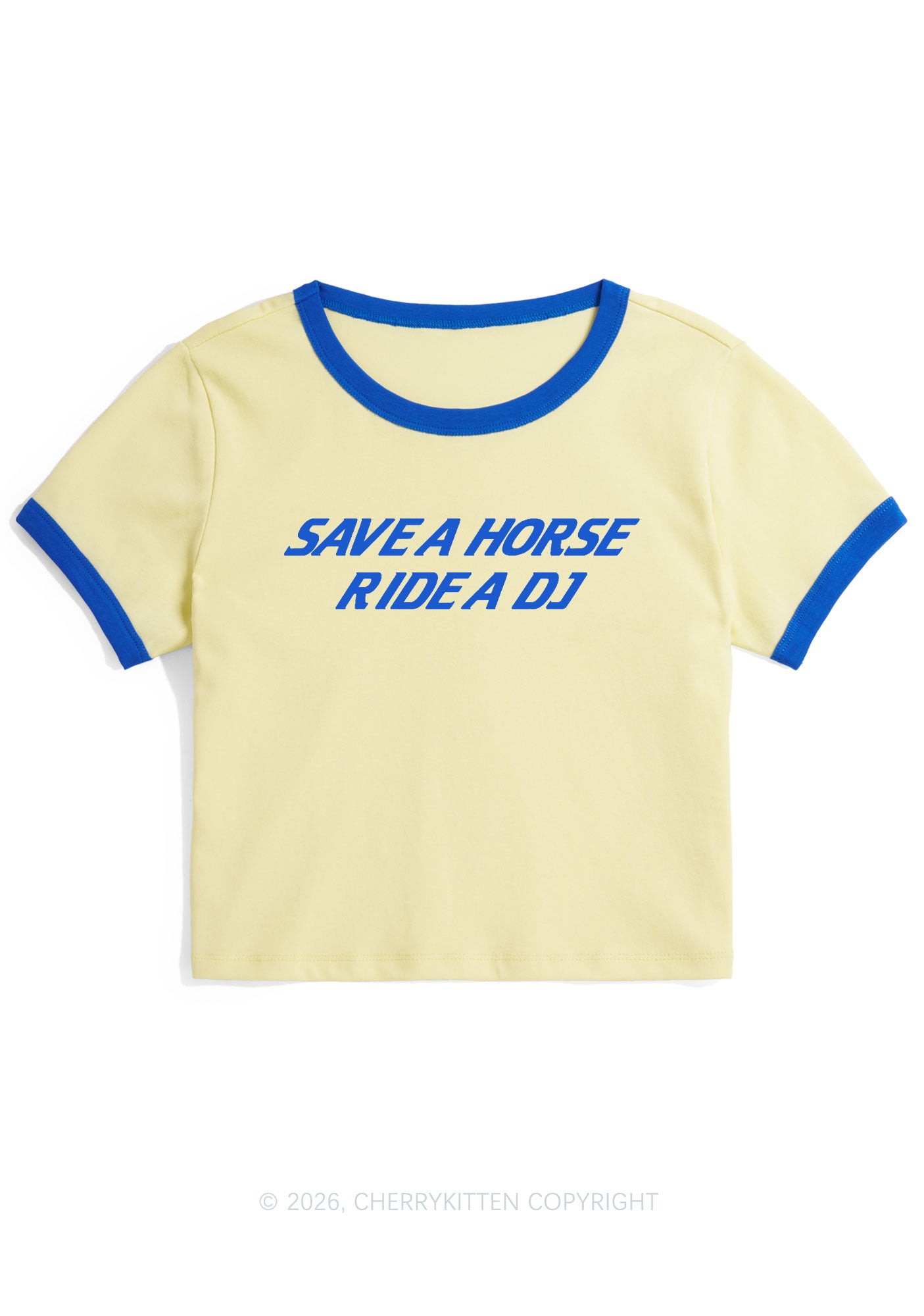 Ride A DJ Y2K Ringer Tee Cherrykitten
