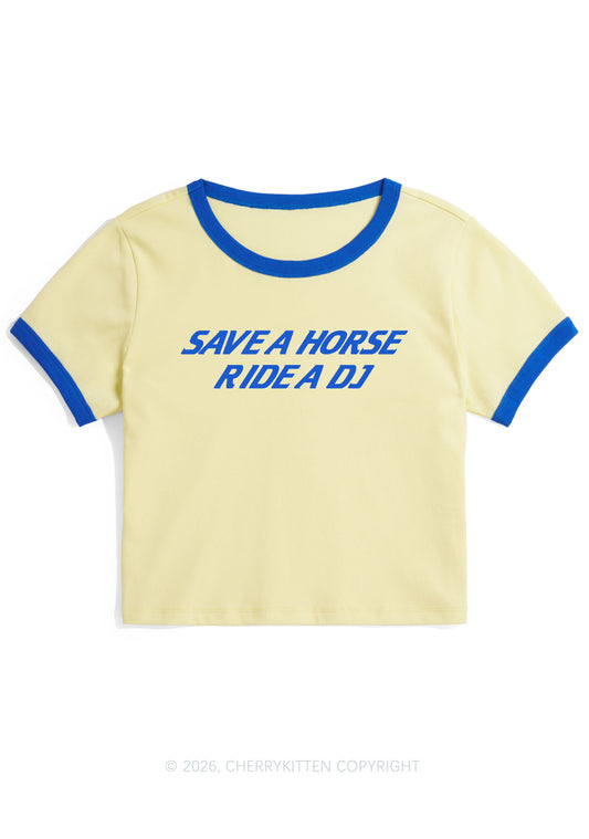 Ride A DJ Y2K Ringer Tee Cherrykitten