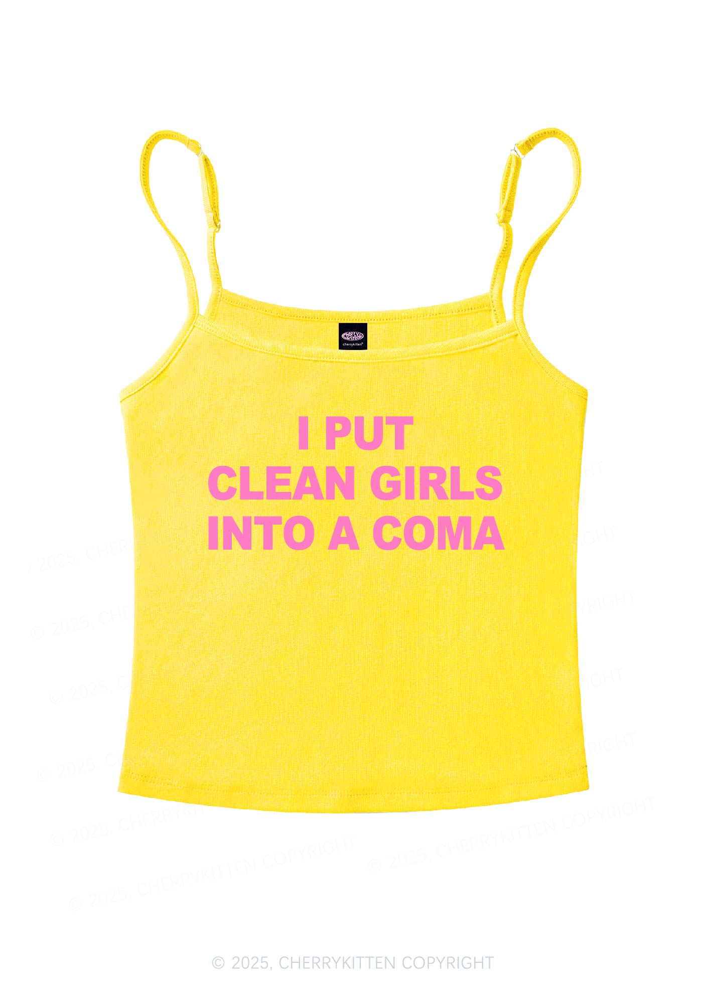Put Clean Girls Into Coma Y2K Spaghetti Strap Cami Cherrykitten