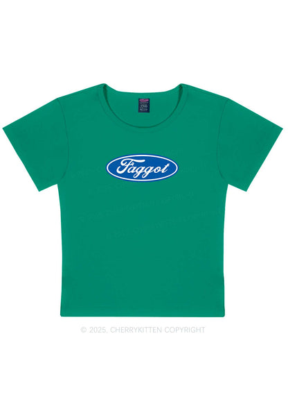 Faggot Pride Y2K Baby Tee Cherrykitten