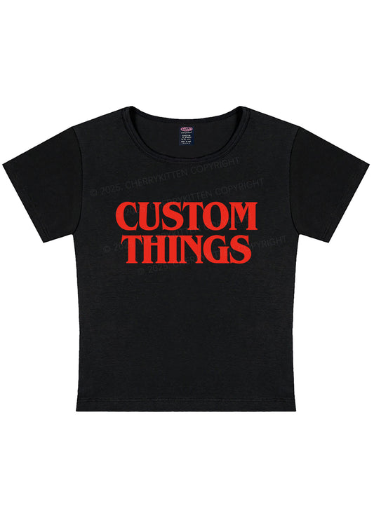 Custom Things Y2K Baby Tee Cherrykitten