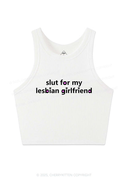Slxt For My Lesbian Girlfriend Pride Y2K Crop Tank Top Cherrykitten