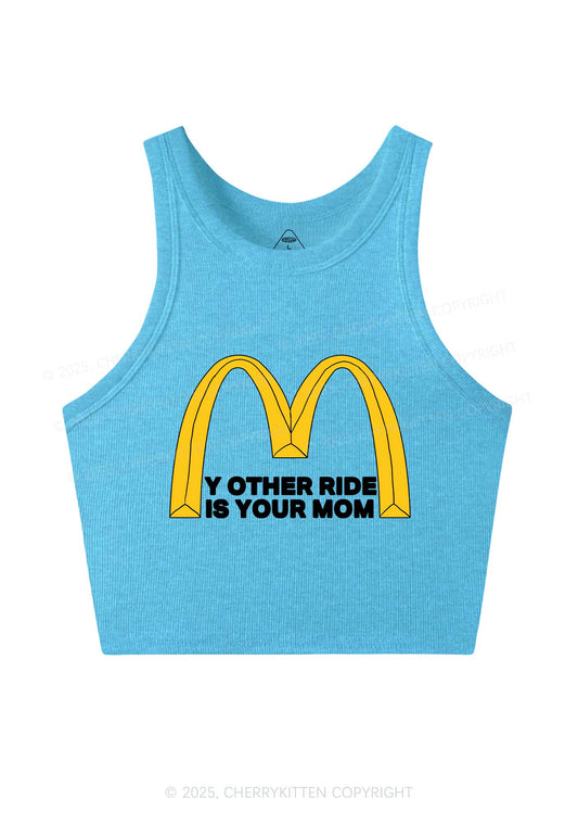 Ride Your Mom Y2K Crop Tank Top Cherrykitten