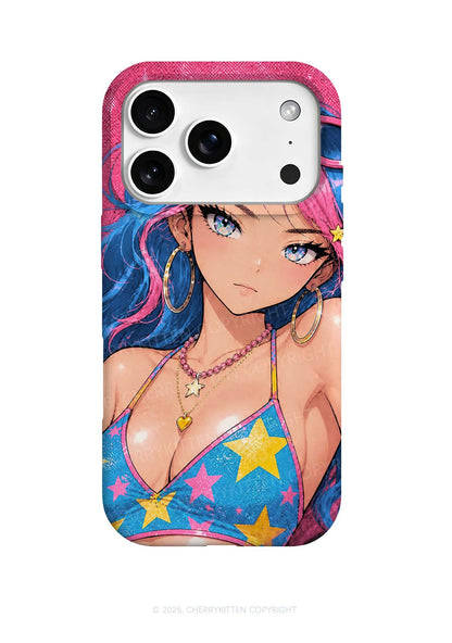 Cool Manga Girl Y2K Phone Case Cherrykitten