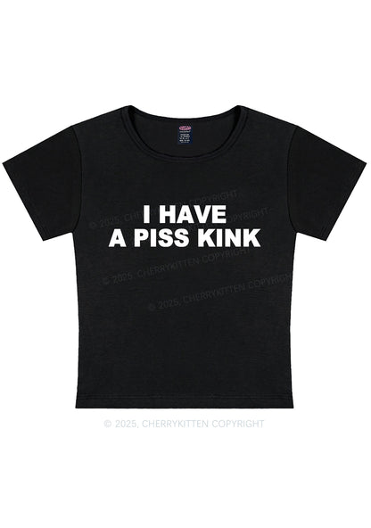 Piss Kink Y2K Baby Tee Cherrykitten