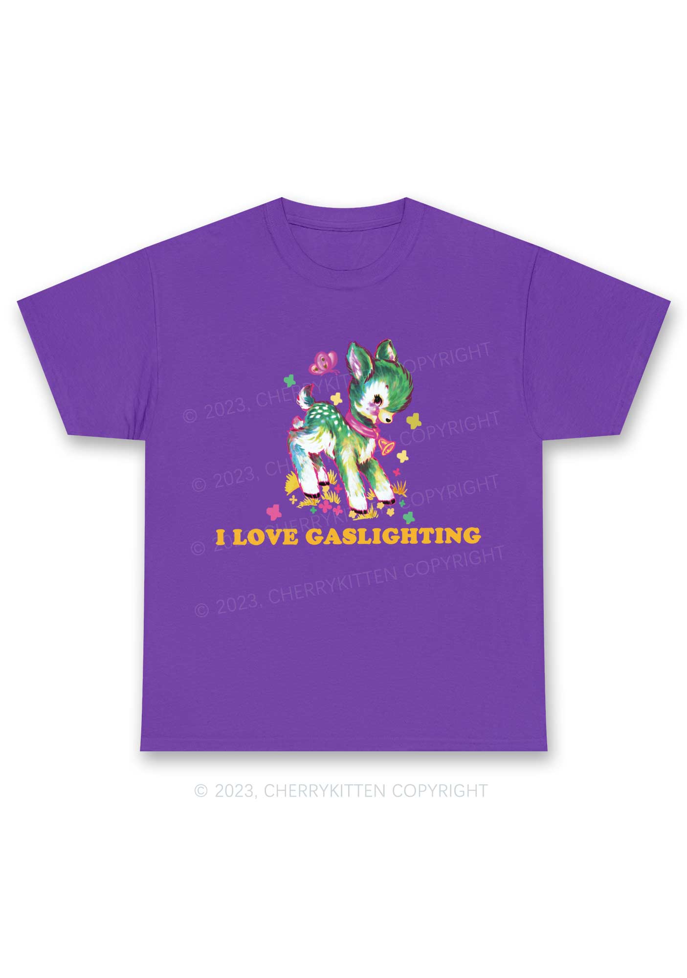 I Love Gaslighting Y2K Chunky Shirt Cherrykitten