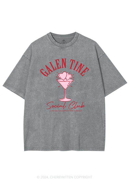 Galentine Social Club Y2K Valentine's Day Washed Tee Cherrykitten