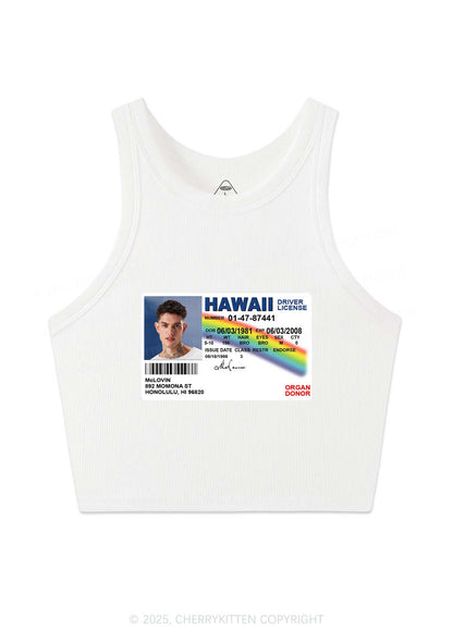 Custom MCL ID Y2K Crop Tank Top Cherrykitten