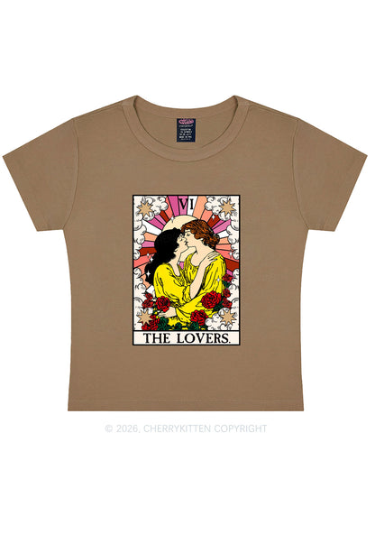 Kissing Lesbians Pride Y2K Baby Tee Cherrykitten