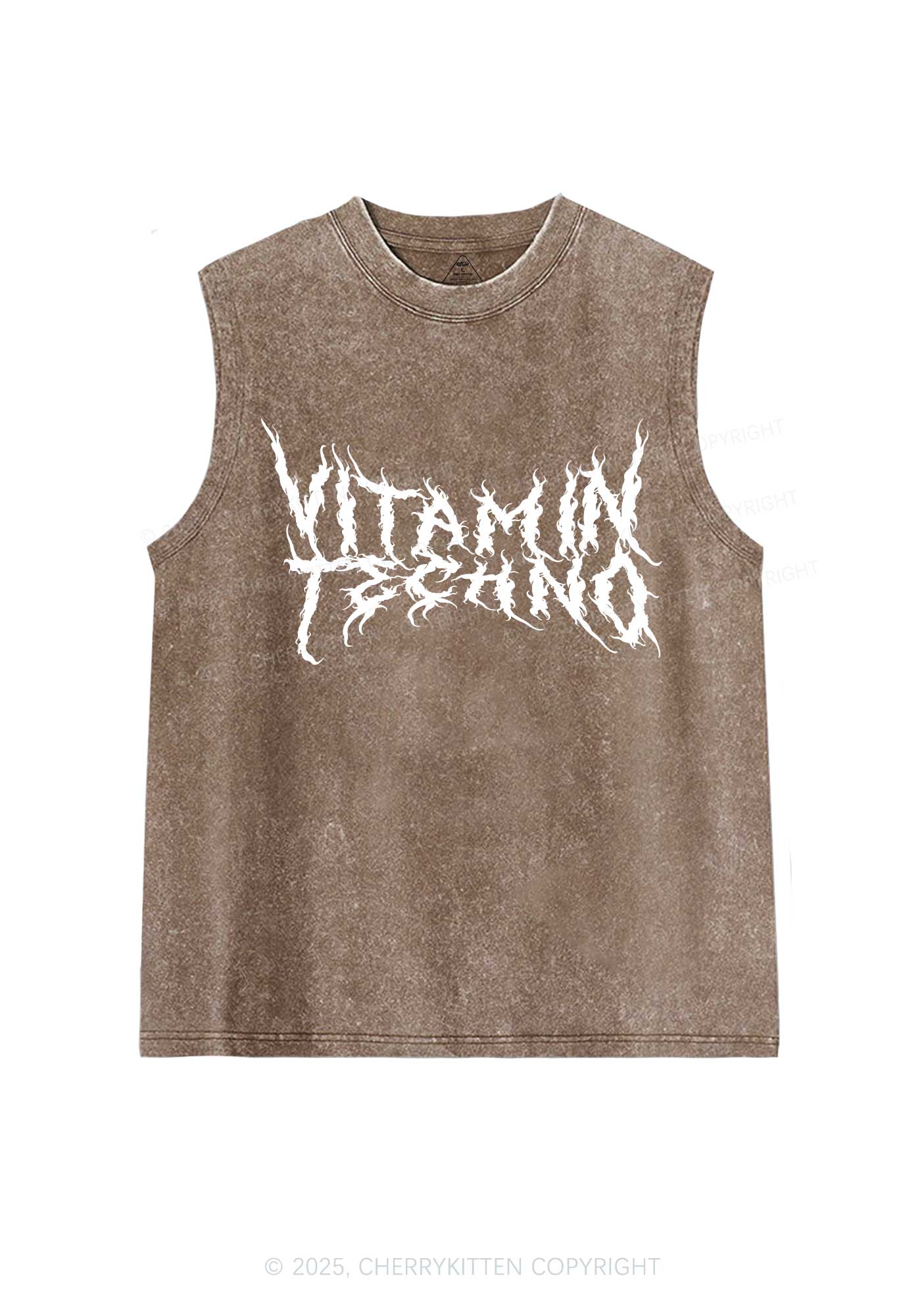 Vitamin Techno Y2K Washed Muscle Tank Cherrykitten