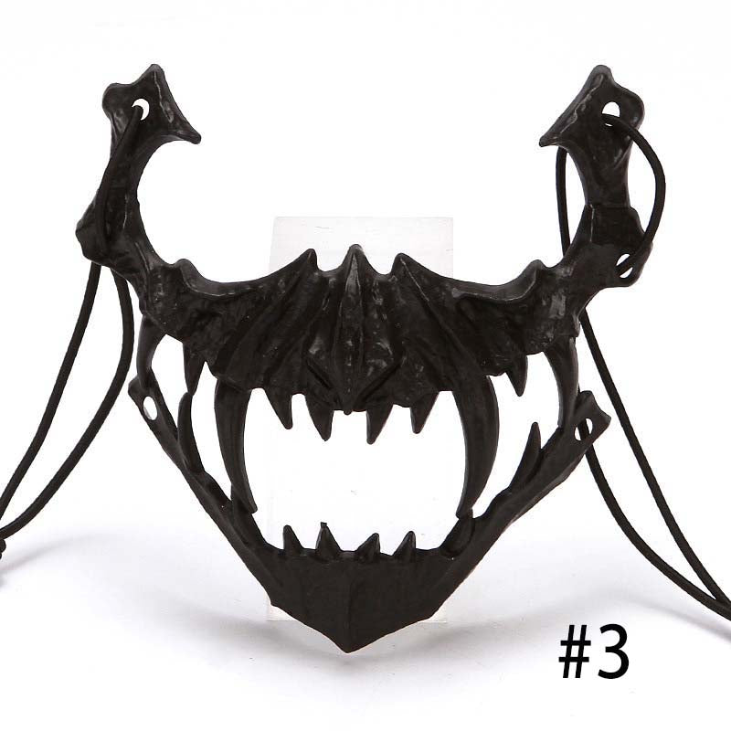 Halloween Horror Quadratic Element Y2K Half Face Animal Mask