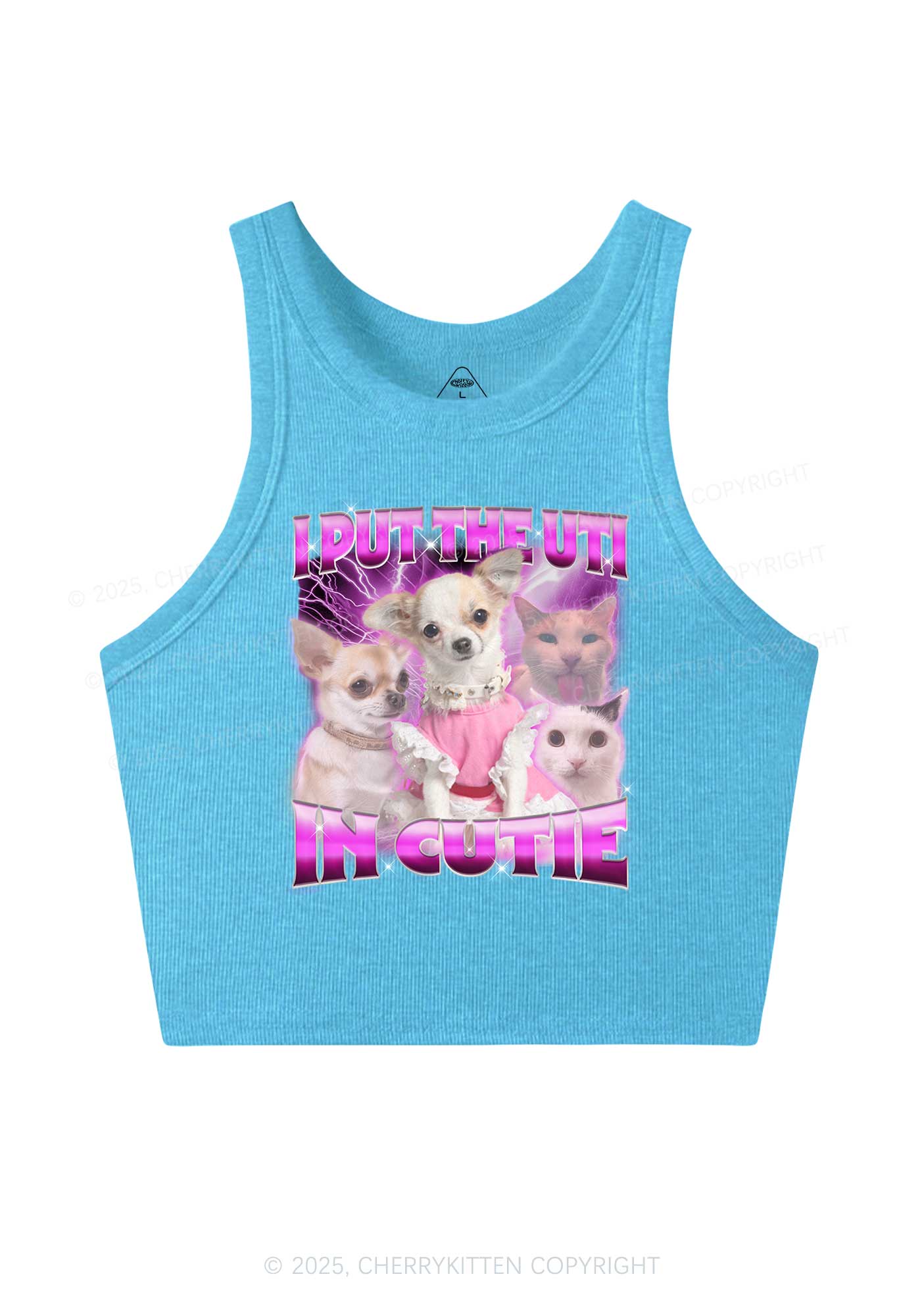 Put UTI In Cutie Y2K Crop Tank Top Cherrykitten